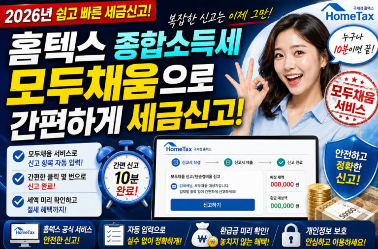 종합소득세 홈텍스 모두채움