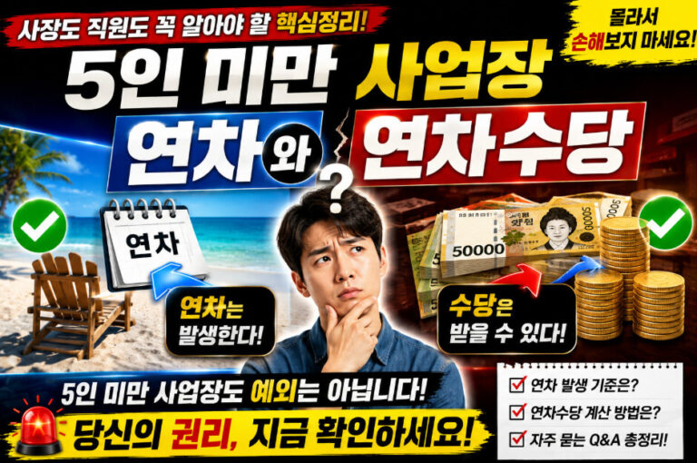 5인 미만 사업장