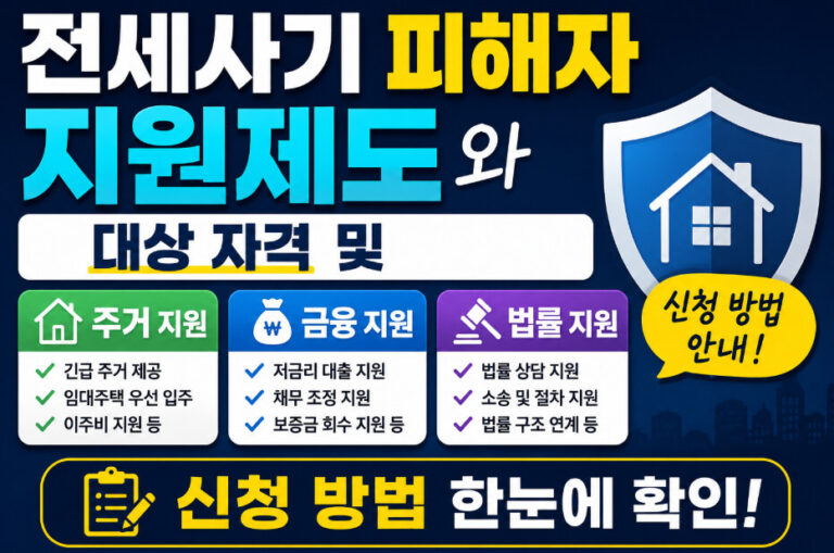 전세사기 피해자 지원제도