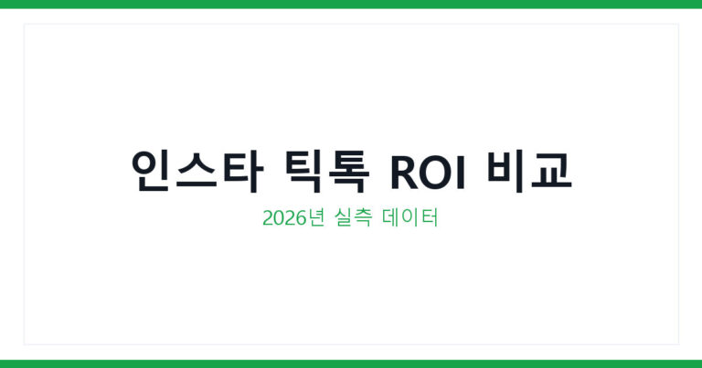 인스타 틱톡 페이스북