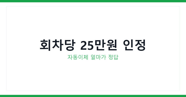 청약통장 납입전략