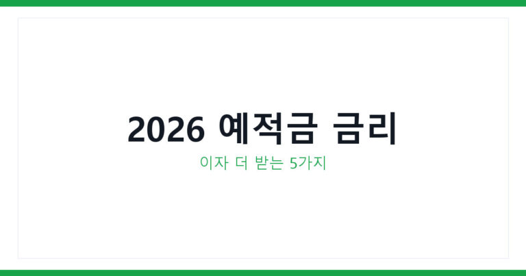 예적금 금리