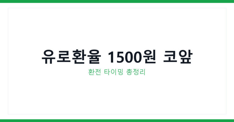 유로환율
