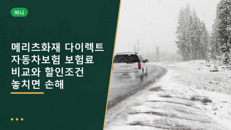 메리츠 다이렉트 자동차보험