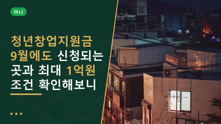 청년창업지원금
