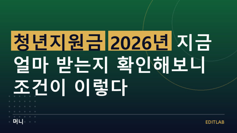 청년지원금