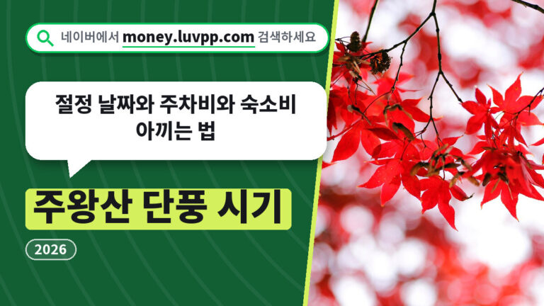 주왕산 단풍 시기