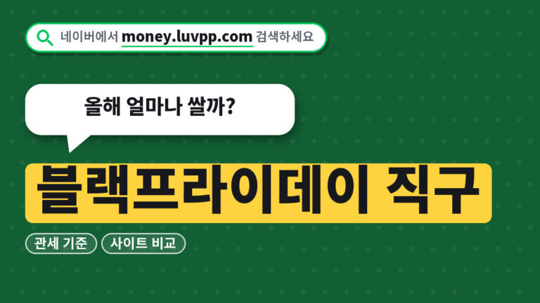 블랙프라이데이 직구